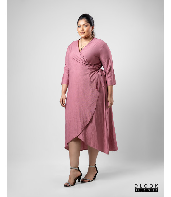 Wrap Dress -Pink