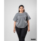 Ladies Plus Size Graphic T-shirt - ASH