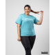 Ladies Plus Size Graphic T-shirt - L.Blue