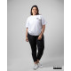 Ladies Plus Size Graphic T-shirt white