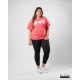 Ladies Plus Size Graphic T shirt - Pink