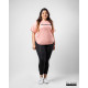 Ladies Plus Size Graphic T-shirt Peach 