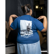 DLOOK BACK PRINT T SHIRT  DARK BLUE