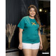 DLOOK BACK PRINT T SHIRT GREEN-1