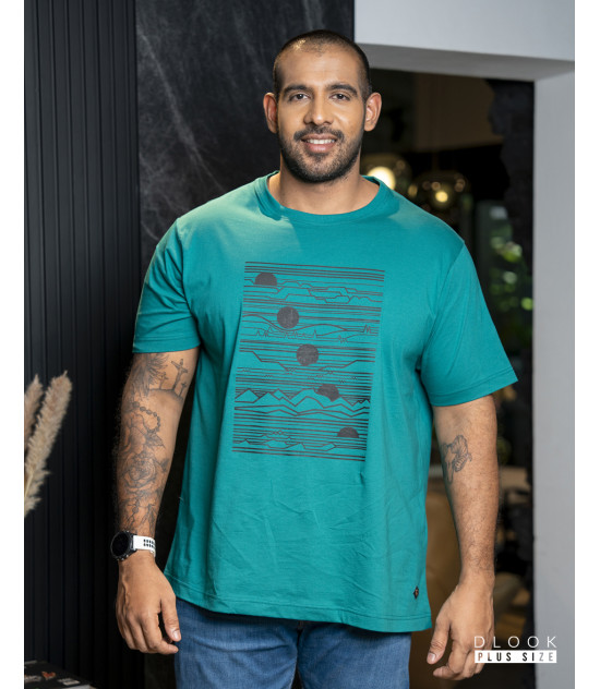 MEN'S GRPHIC T SHIRT - GREEN