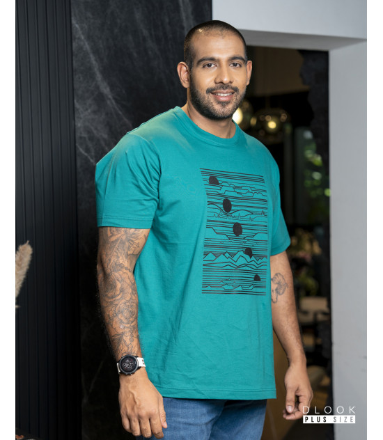 MEN'S GRPHIC T SHIRT - GREEN