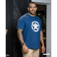 MEN'S GRPHIC T SHIRT - D.BLUE