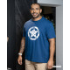 MEN'S GRPHIC T SHIRT - D.BLUE