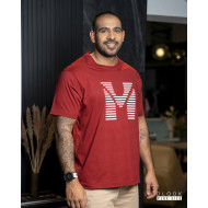 MEN'S GRPHIC T SHIRT - MAROON