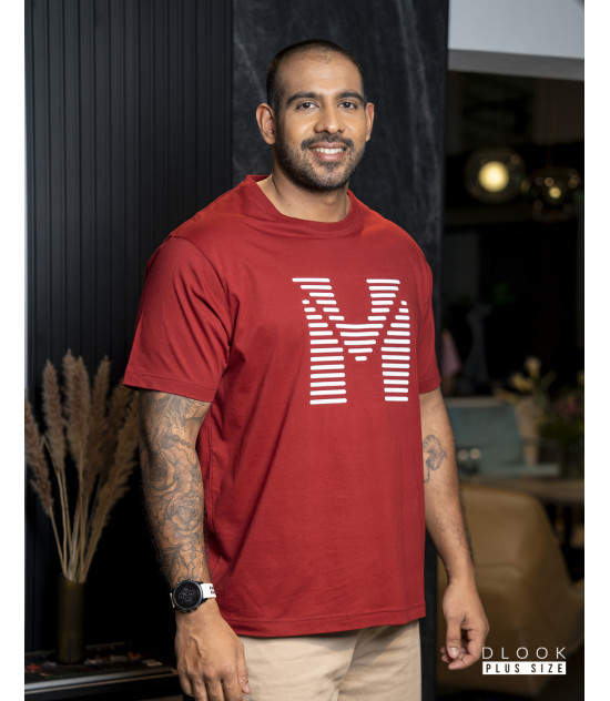 MEN'S GRPHIC T SHIRT - MAROON