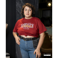 DLOOK GRAPHIC T-SHIRT - MAROON