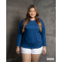 WOMEN LONG SLEEVE T SHIRT - D.BLUE