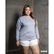 WOMEN LONG SLEEVE T SHIRT - ASH