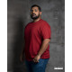 MEN PLUS PLAIN T SHIRT -MAROON