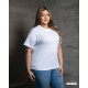 WOMENS PLUS T-SHIRT-WHITE-DWP 50001 