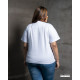 WOMENS PLUS T-SHIRT-WHITE-DWP 50001 