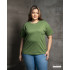 WOMENS PLUS T SHIRT-LIGHT GREEN