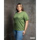 WOMENS PLUS T SHIRT-LIGHT GREEN