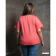 WOMENS PLUS T SHIRT-PINK-DWP 50001 