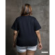 WOMENS PLUS T-SHIRT-BLACK-DWP 50001 