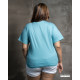 WOMENS PLUS T-SHIRT-SKY BLUE-DWP 50001 