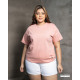 WOMENS PLUS T-SHIRT-Peach