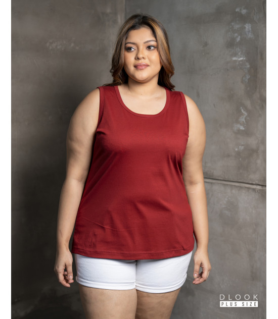 WOMEN TANK TOP -MAROON