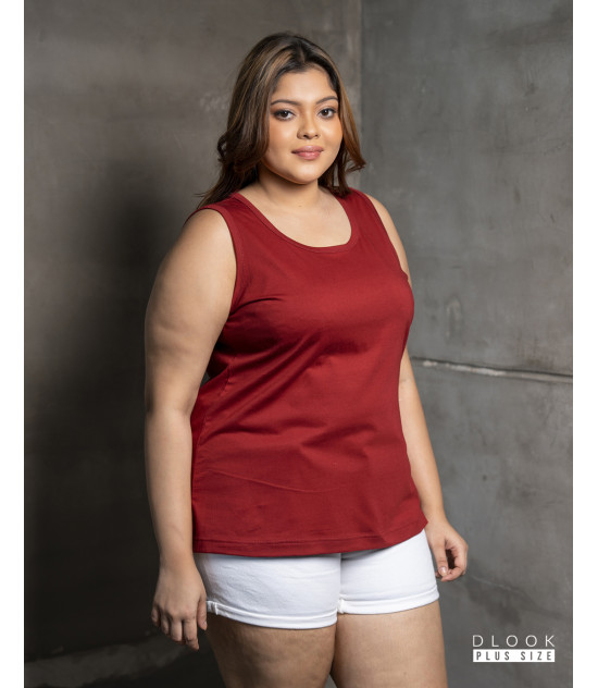 WOMEN TANK TOP -MAROON