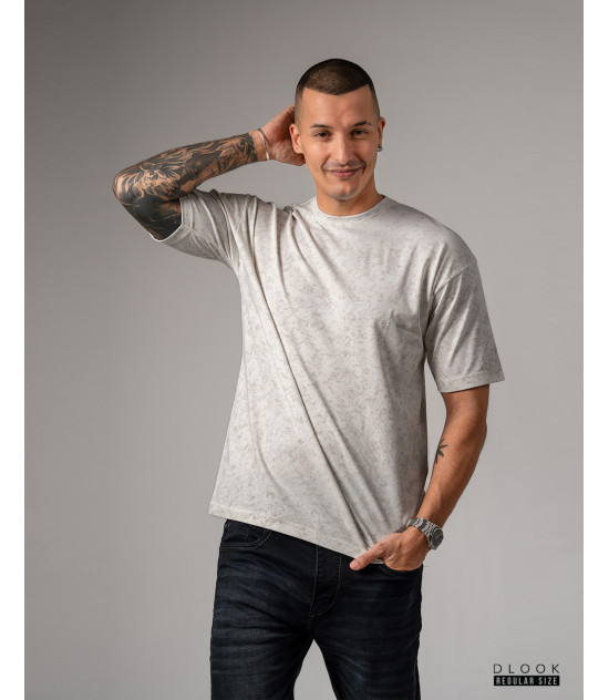 UNISEX OVERSIZED T-SHIRT ACID WASH WHITE