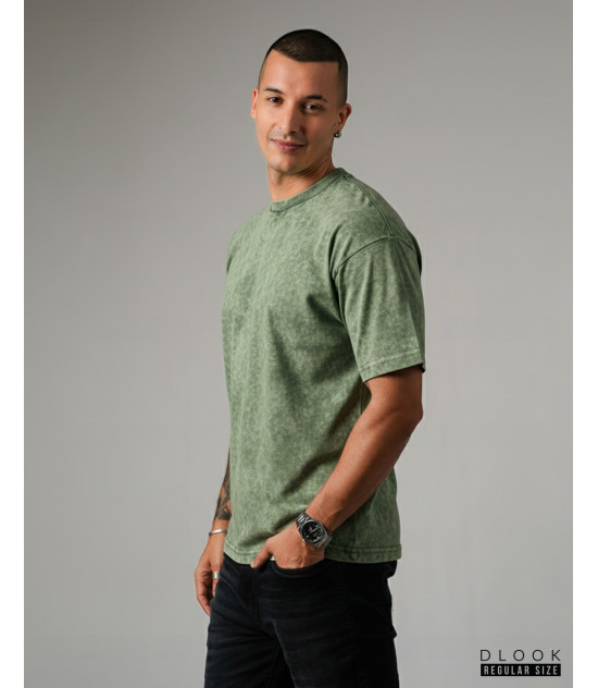 UNISEX OVERSIZED T-SHIRT ACID WASH GREEN