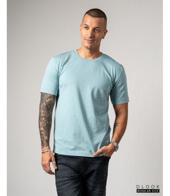 Men's Crew Neck - Greenish Blue