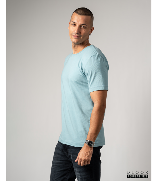 Men's Crew Neck - Greenish Blue