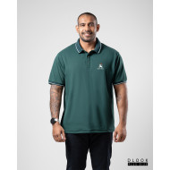 Plus size EMB Polo T-shirt Dark Green
