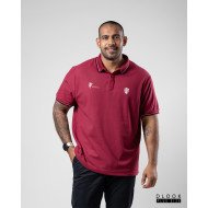 Plus size EMB Polo T-shirt Maroon