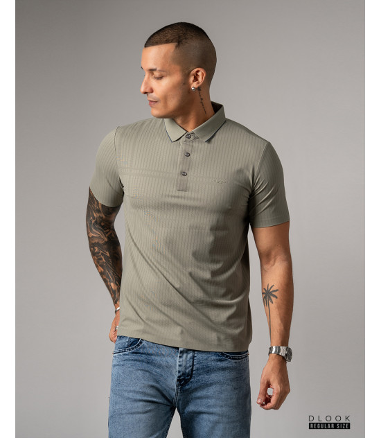 Collar T-shirt Light green