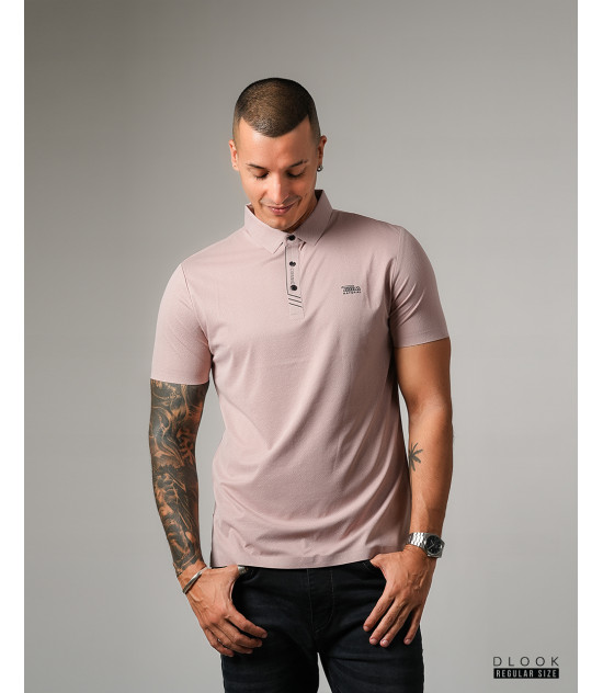Collar T-shirt Light pink