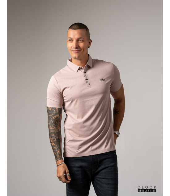 Collar T-shirt Light pink