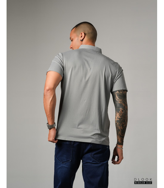Collar T-shirt Light Ash