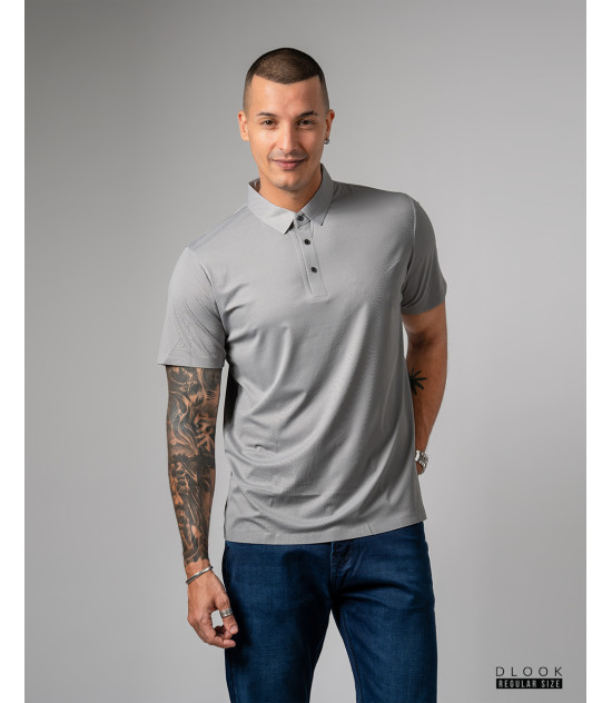 Collar T-shirt Light Ash