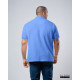 Plus size Polo T-shirt-Light blue