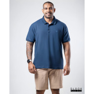 Plus size Polo T-shirt-Navy Blue