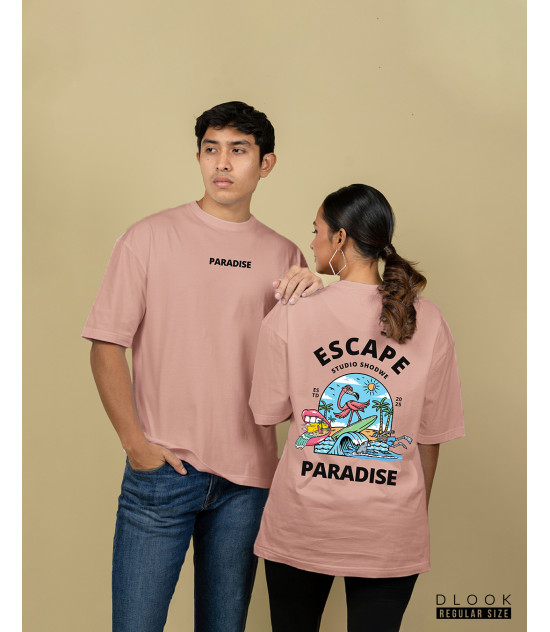 Unisex Graphic T-Shirt-Light Pink 2
