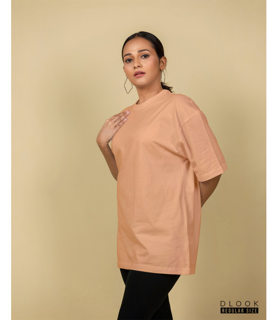 UNISEX OVERSIZED T-SHIRT LIGHT ORANGE