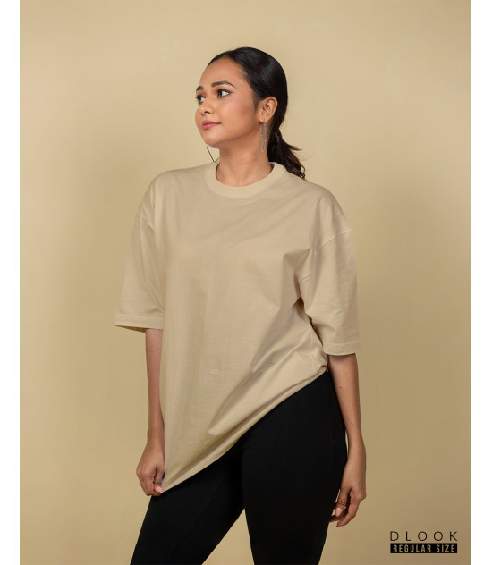 UNISEX OVERSIZED T-SHIRT BEIGE