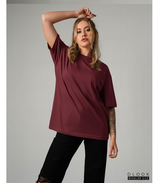 UNISEX OVERSIZED T-SHIRT MAROON