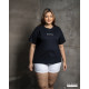 Ladies Plus Size Graphic T shirt - Black