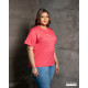 Ladies Plus Size Graphic T shirt - Pink