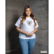 Ladies Plus Size Graphic T-Shirt – White