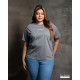 Ladies Plus Size Graphic T shirt - Ash