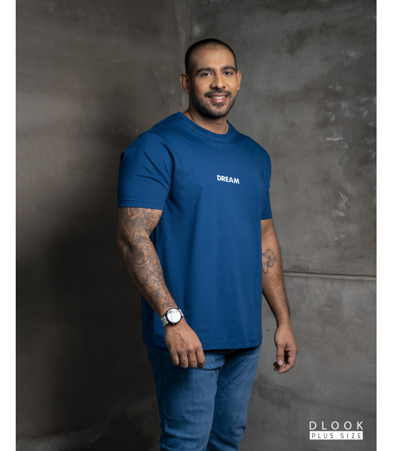 Plus Size Graphic T-shirt - Dark Blue